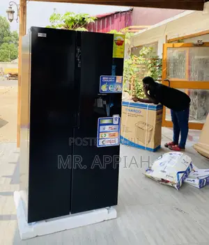 Shop Classic Nassb2-64s(Black)Side by Side Electric Fridge.