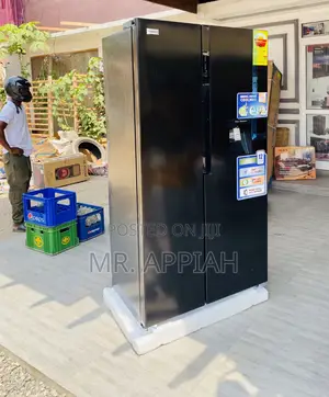 AdorableNasco(Black)Nassb2-64s Side by Side Electric Fridge