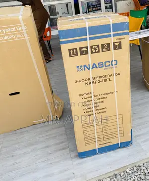 Purchase Affordable Nasco 2 Door Electric Fridge,Silver.