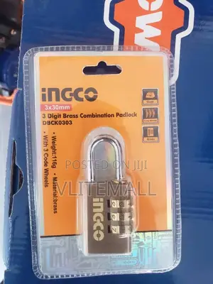 3 Digit Brass Combination Padlock