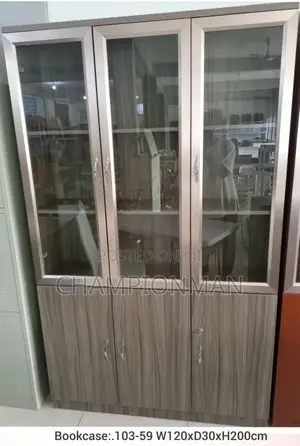 Wood Cabinet With Glass.