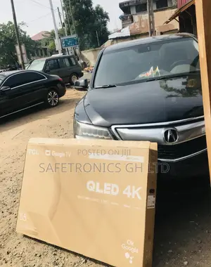 Glossy Black Electric TCL 55 Inches Qled C635 Smart Tv