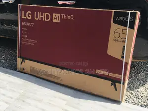 LG UP77 65 Inches Glossy Led UHD Black Electric Tv