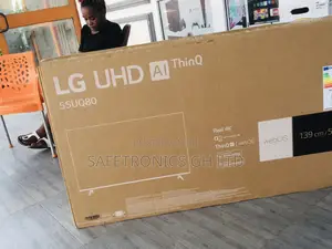 LG Electric Black Glossy Smart 55 Inches UQ80 UHD Tv