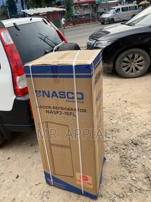 Energy Efficient Nasco Nasf2-16fl 2 Door Electric Fridge.