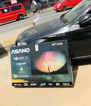 Asano 50 Inches Glossy Led Black Electric Smart UHD Tv