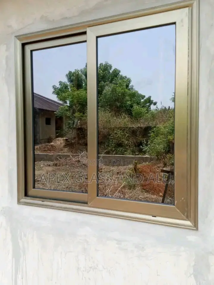 Aluminum Sliding Window With an Arc