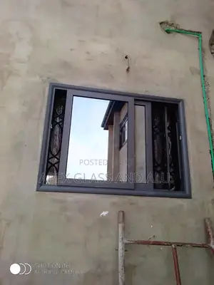 Aluminum Sliding Window With an Arc