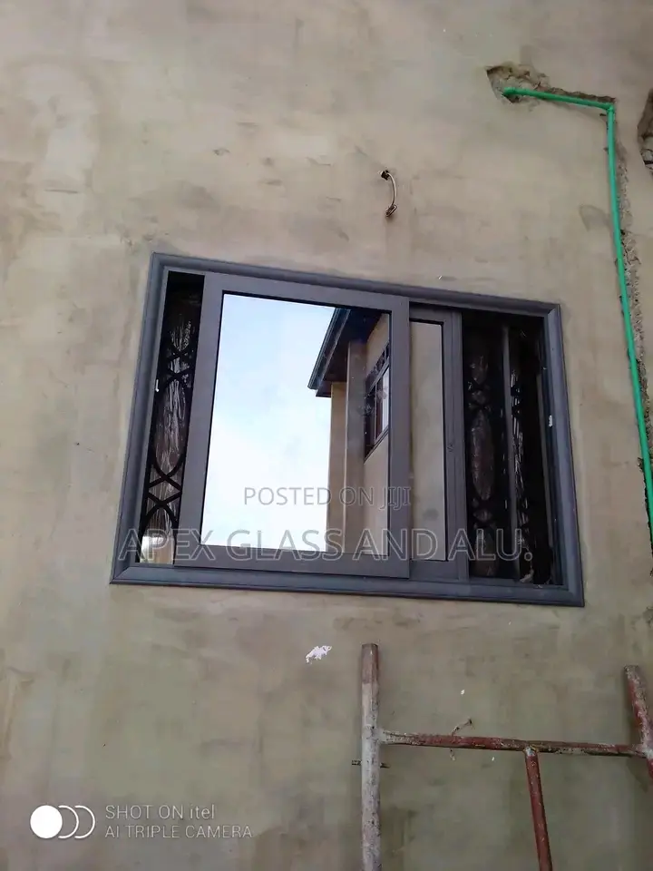 Aluminum Sliding Window With an Arc