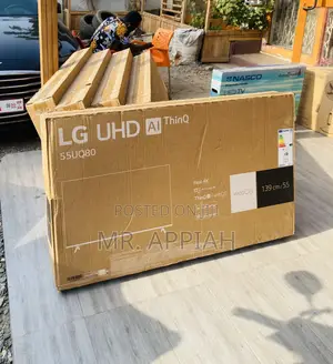 Sealed in Box Lg 55 Inch 55uq80 Uhd Smart Led Tv,Black.