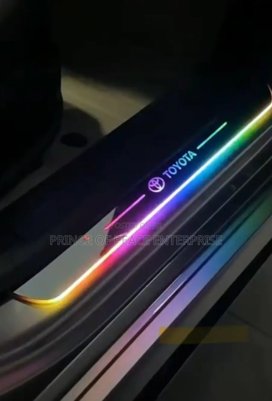 Universal Toyota Door Step Led Design Mat ( 4 Pieces )