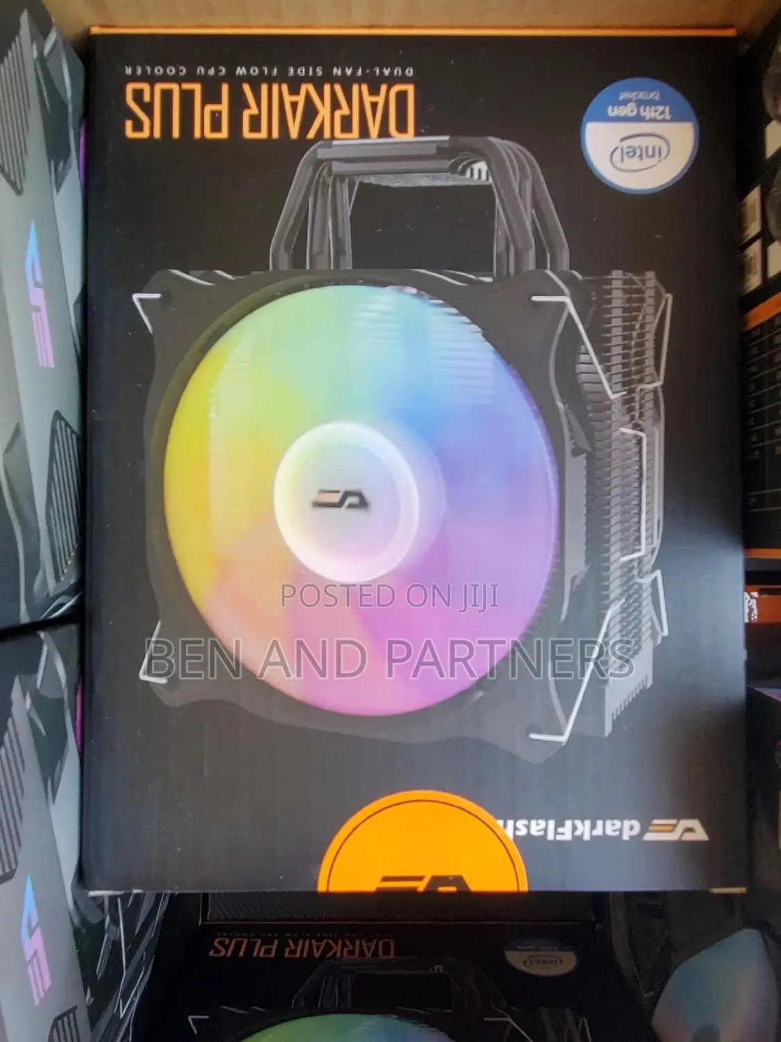 Darkair Plus CPU Cooler, Dual Fans, Supports 12th Gen AMD