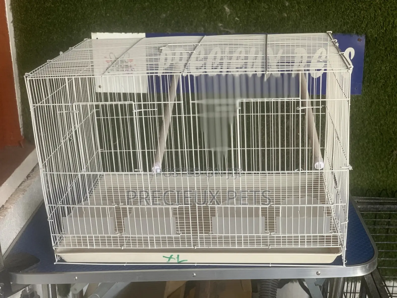 Twin Parrot and Parrakeets Cage Tag 003