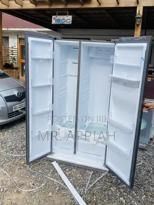 Shop Classic TCL-P520SBN Side by Side Electric Fridge,Gray.