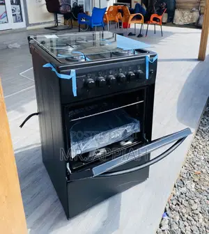 Adorable Volcano 3 Gas + 1 Electric Burner(Black).