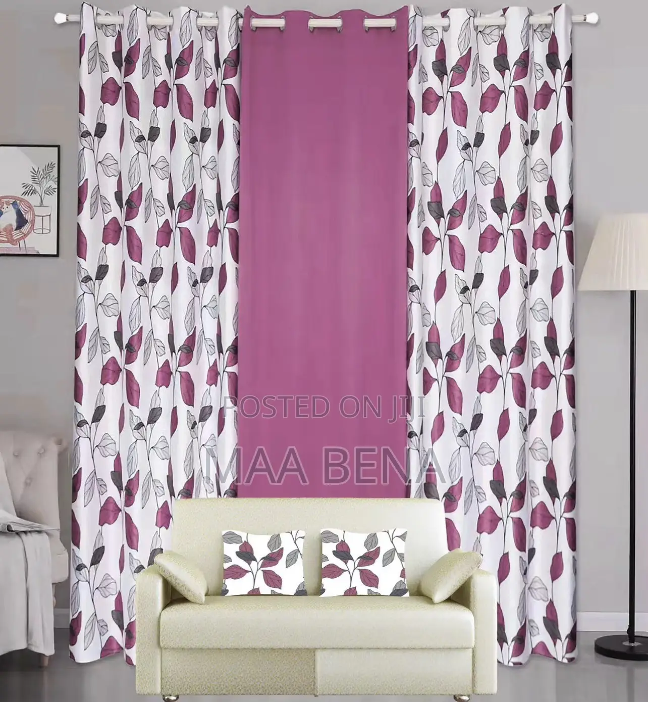 3in1 Curtains With Matching Pillowcases