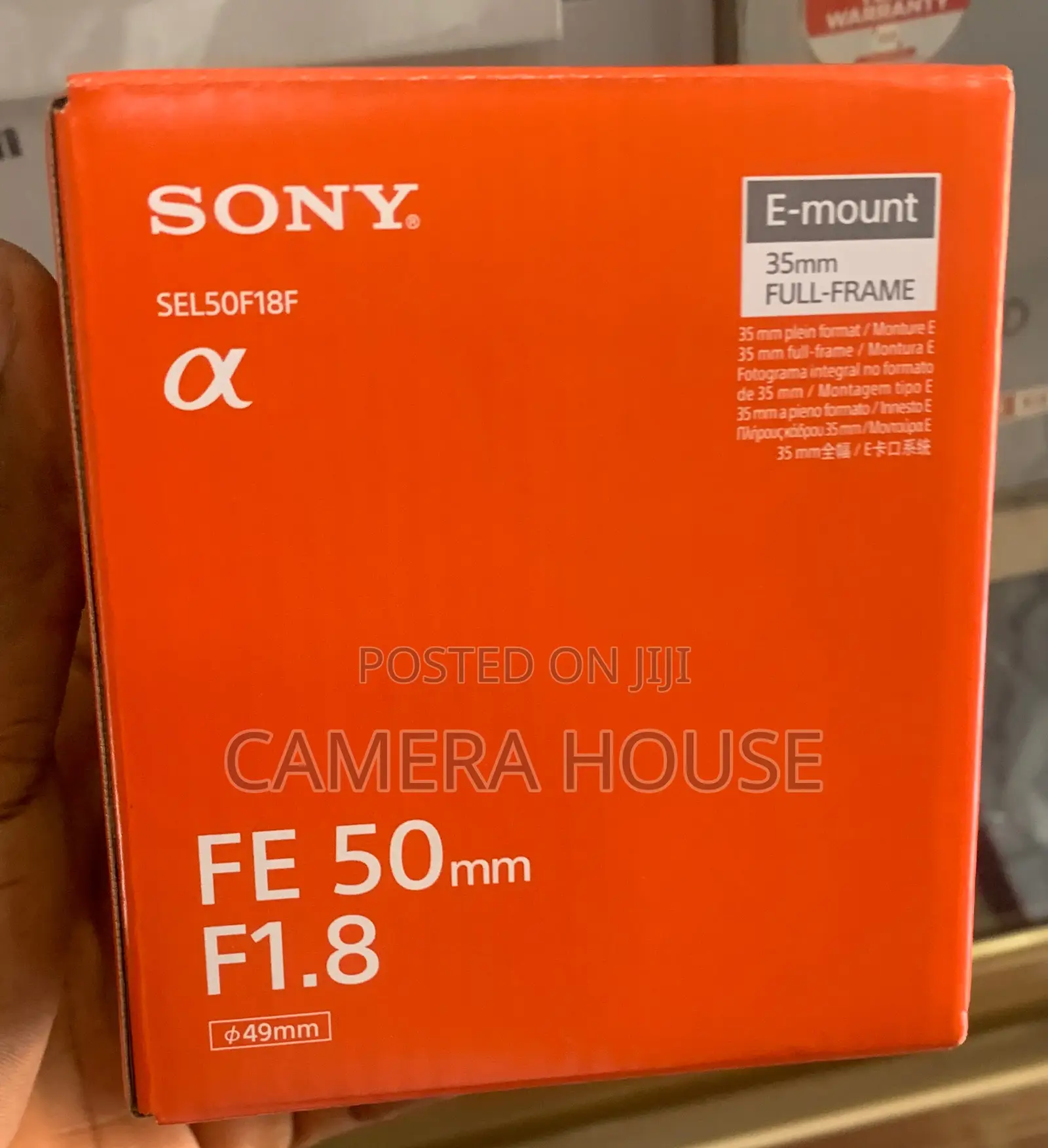Sony Fe 50mm F1.8 Lens