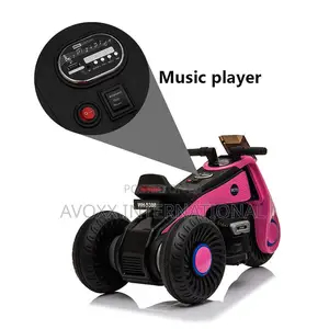 Electric Ride-on Motorcycle for Kids W/Music,Horn,Headlights