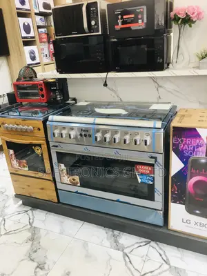 Ferre 2 Electric 60x90 Oven With Grill 4 Gas Cooker Gray