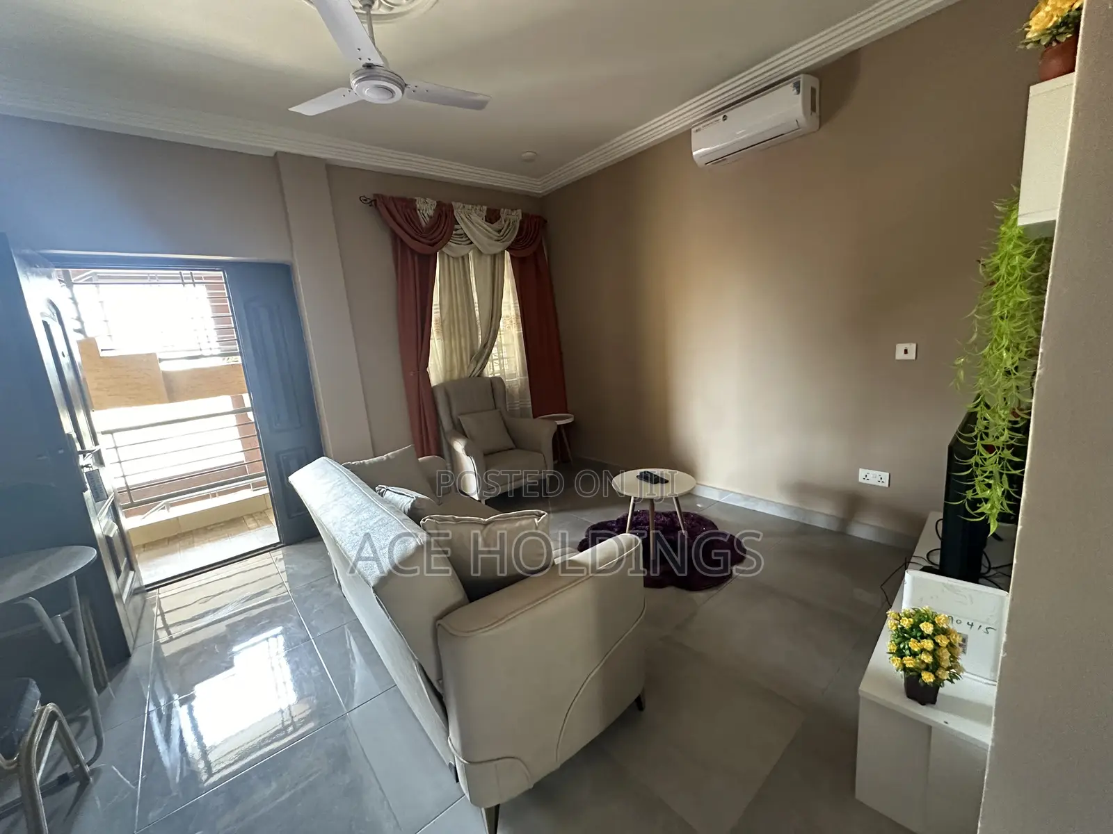 Furnished 1bdrm Apartment in Adjiriganor for rent