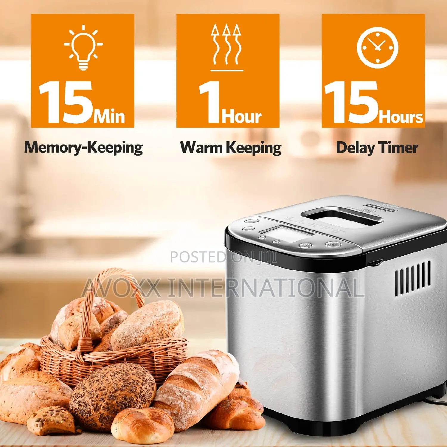 CARL SCHMIDT Bread Machine -CSS Stainless Steel Bread Maker,