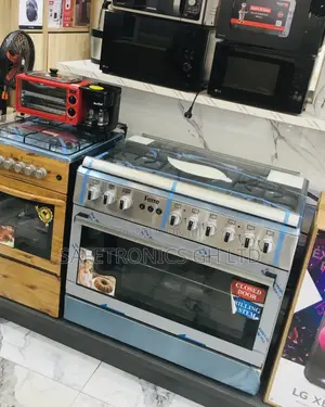 Ferre 4 Gas Cooker Oven With Grill 2 Electric Gray 60x90