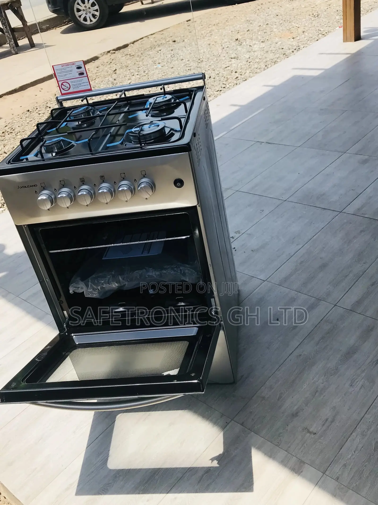 Original Volcano 4 Gas Cooker Oven With Grill 50x50