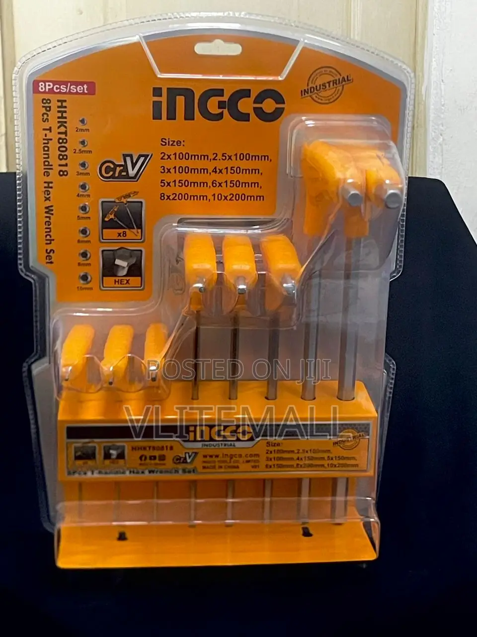 Ingco 8pc T-Handle Hex Wrench Set