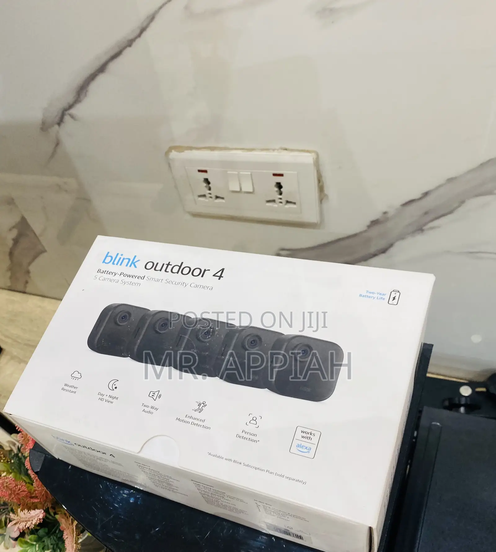 Blink Outside Smart Security Camera(Black).