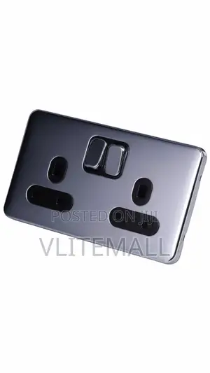Flat Stainless Steel Double Socket
