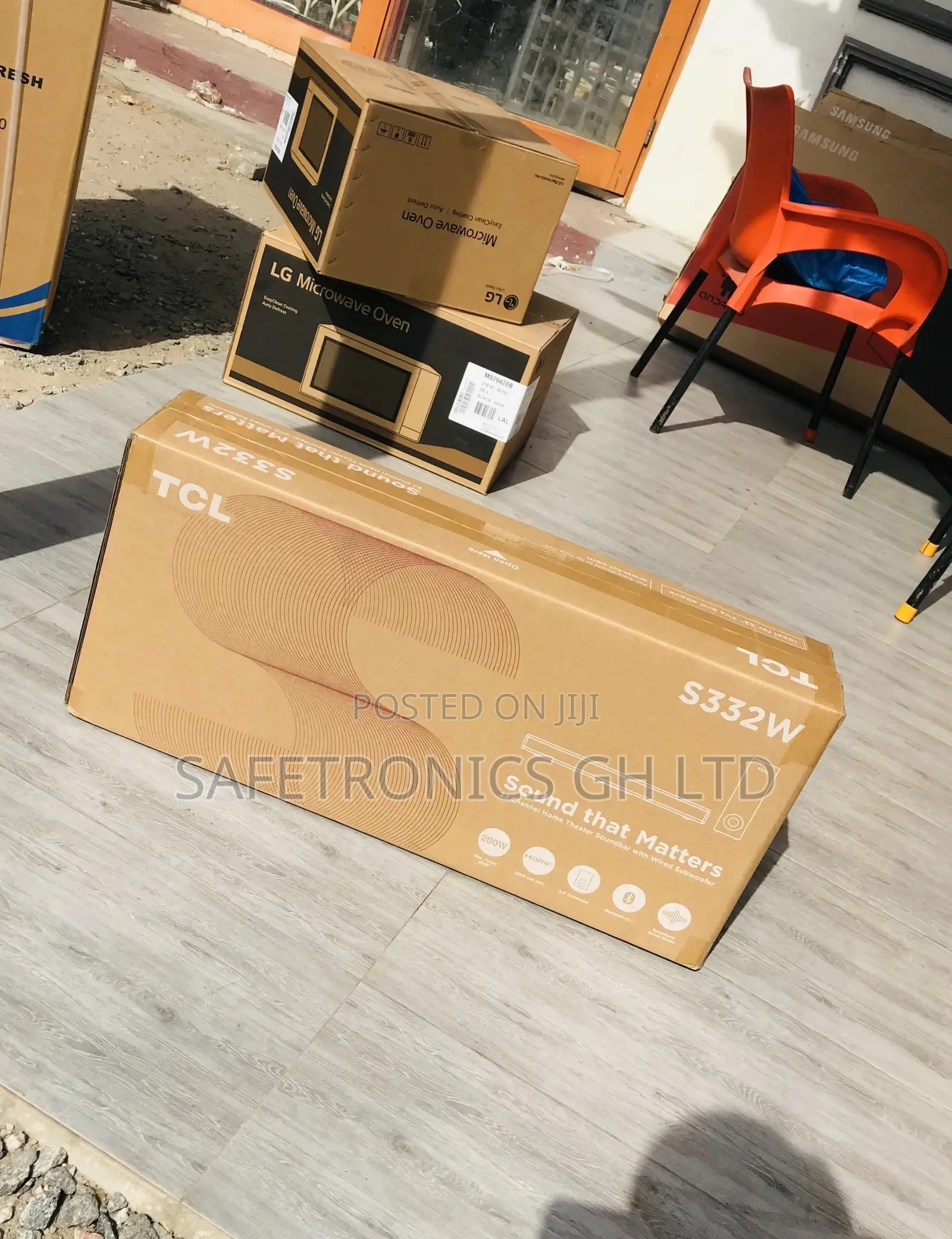 Wireless Black TCL Bluetooth Electric S322W Soundbar