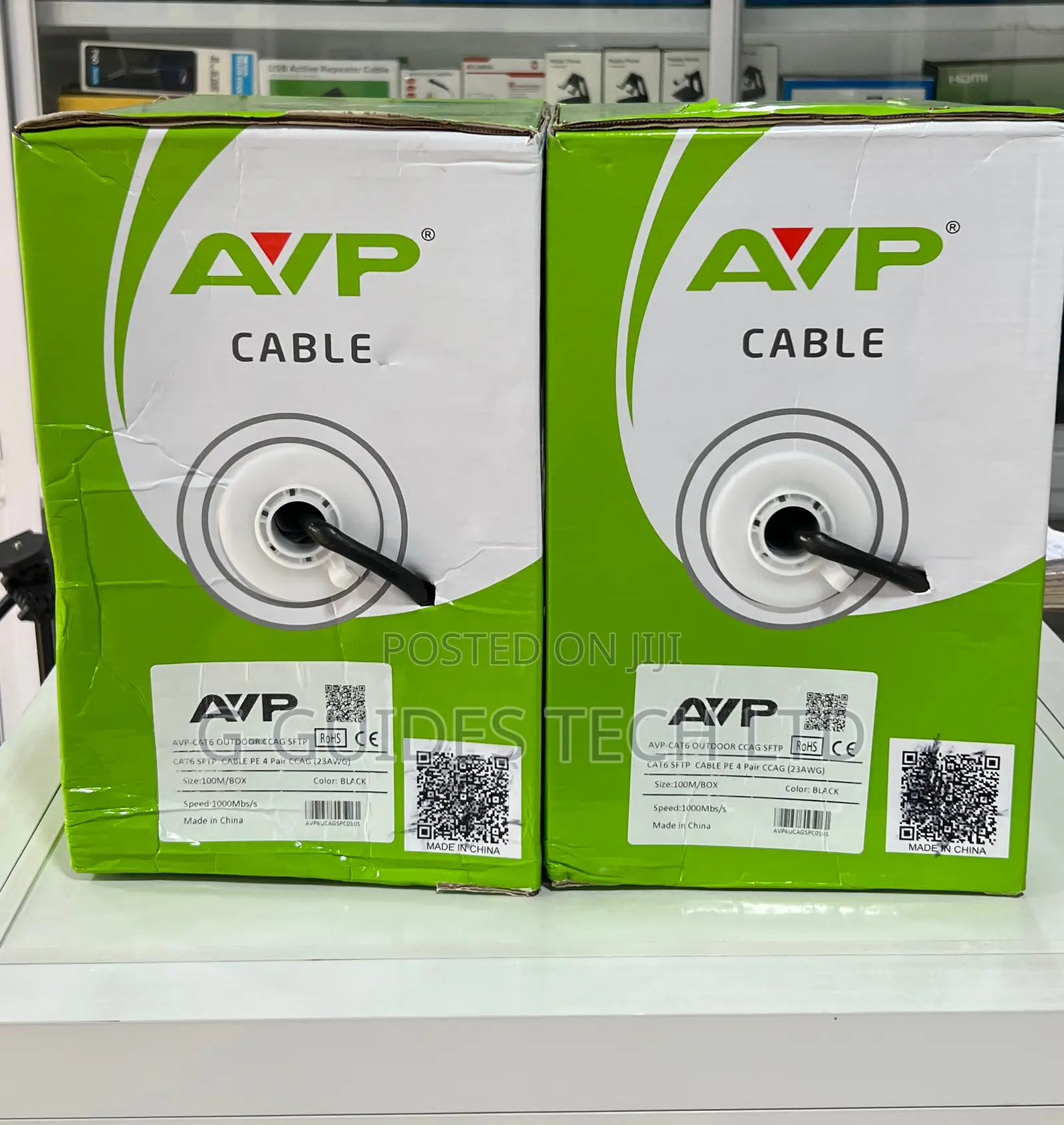 100m Cat6 SFTP Outdoor Cable, SFTP Cat6 Outdoor Cable 100m