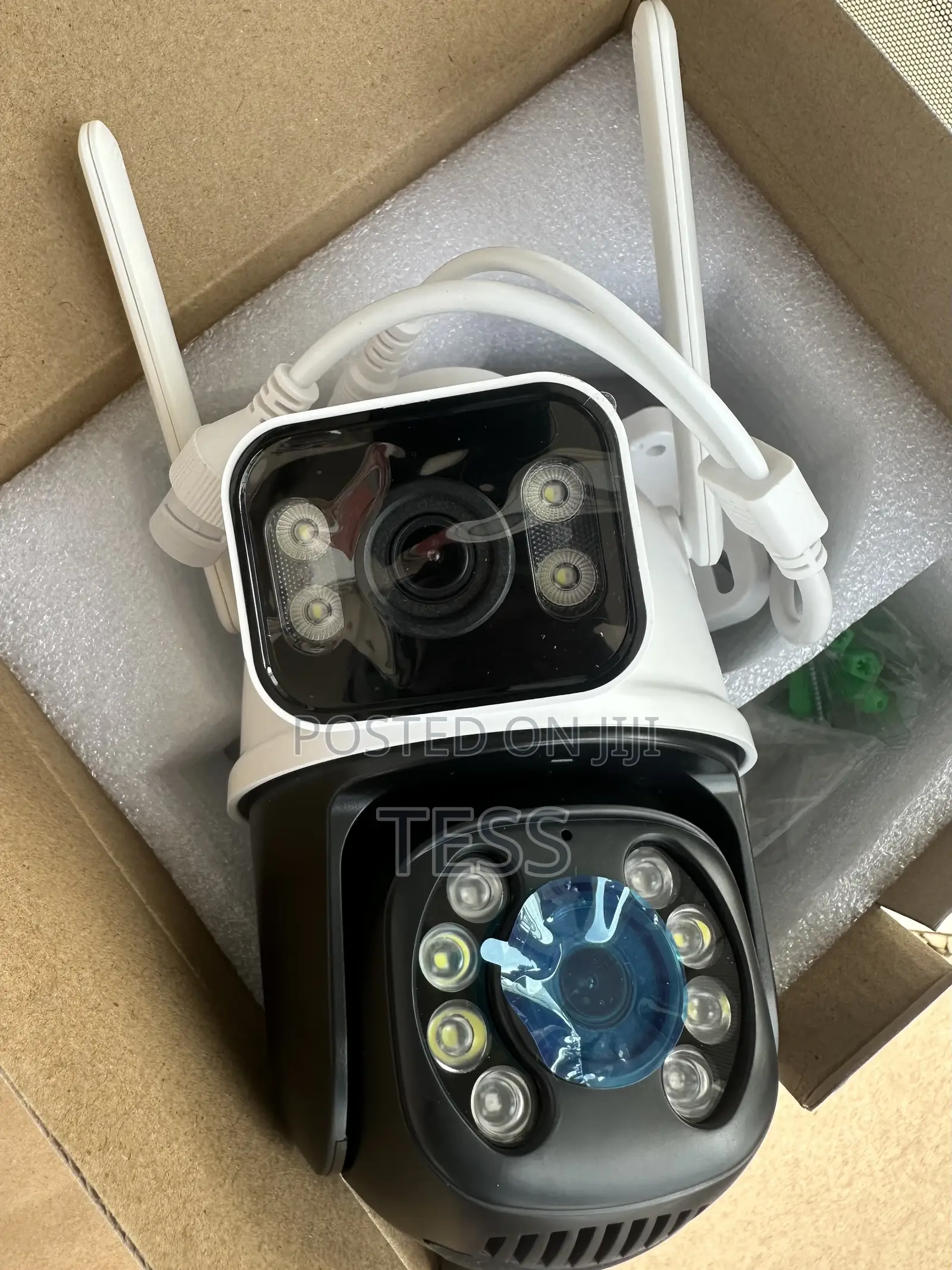 Wifi PTZ Camera Dual Lens 6mp Icsee App 2 Way Audio.