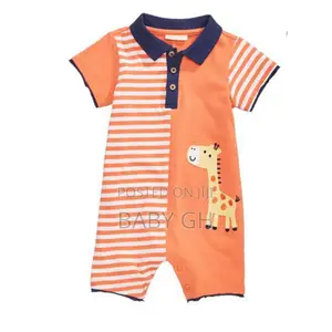 First Impressions Cotton Giraffe Romper,