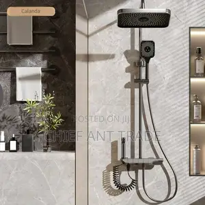 Piano Shower. 4 Flow. Hot Cold. Silver