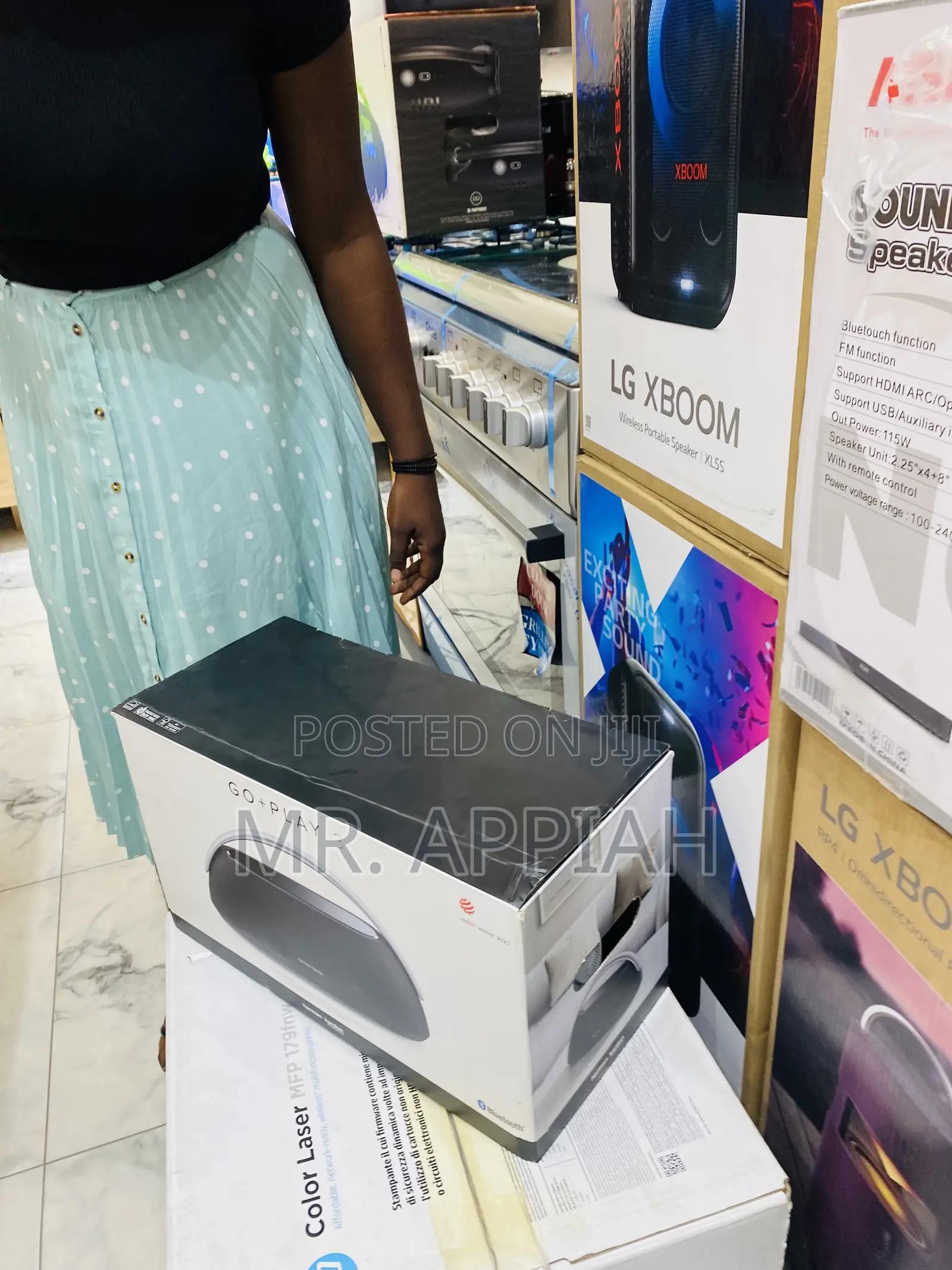 Harman Kardon Go + Play 3 Portable Bluetooth Speaker.