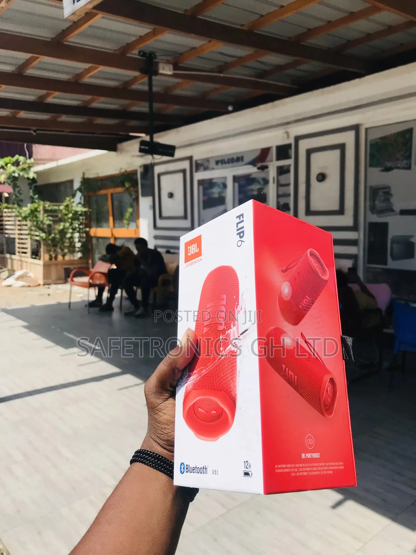 Red JBL Bluetooth Wireless Electric Flip 6 Speaker