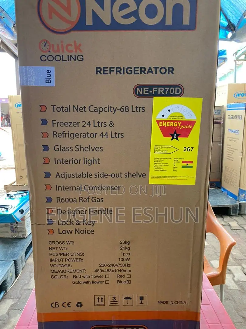 Blue Fridge Double Door