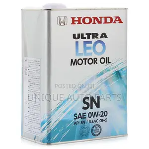 Honda Sae 0w-20 Leo Synthetic Motor Oil 4l