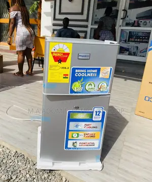 Extremely Cooling Nasco 2 Door Table Top Fridge(Silver).