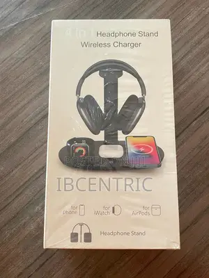 4 in 1 Headphone Holder With 15W Wireless Charger