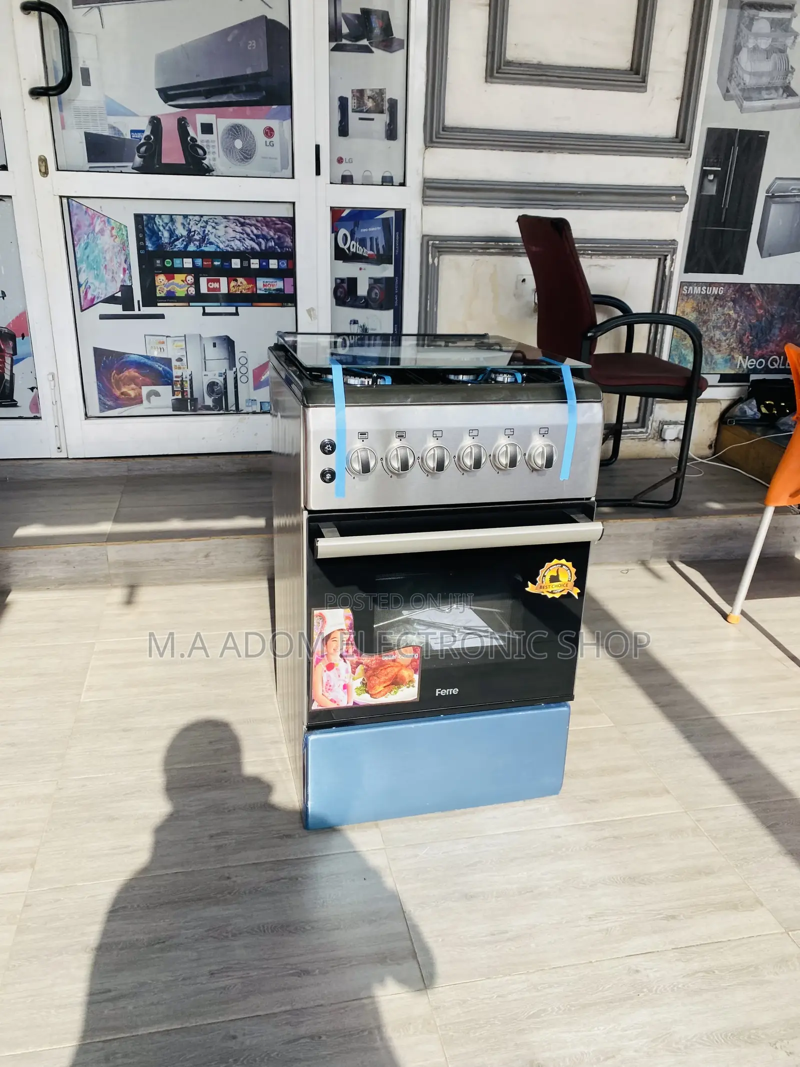 Newly in Stock Ferre 50x60 4 Gas Burner With Oven and Grill.
