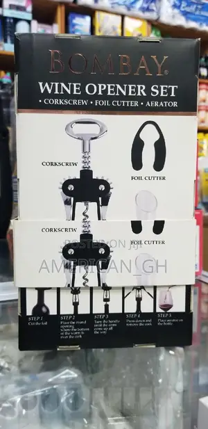 Bombay Wine Opener Set