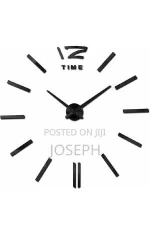 3d Wall Clock Big Type 3