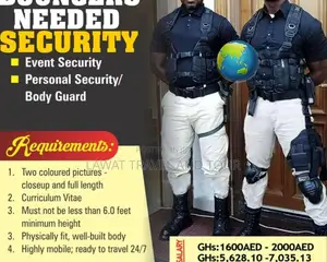 Bouncers and Security Needed Process Takes 3weeks