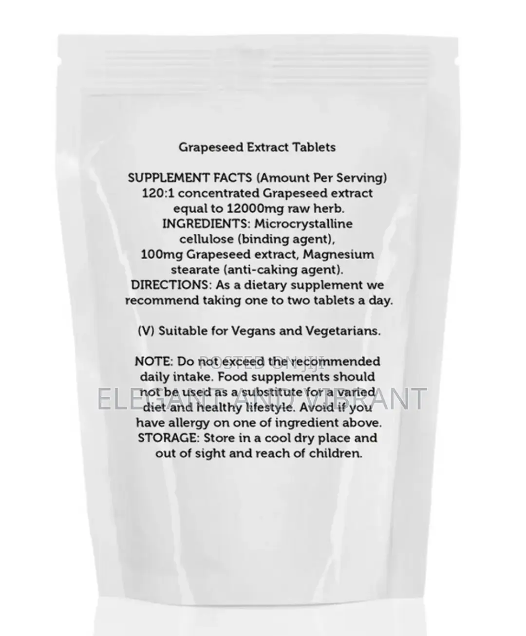 Grapeseed Extract 12000mg GSE Tablets