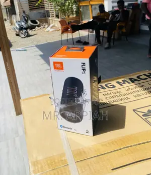 Original JBL Flip 6 Portable Bluetooth Speaker(Black).