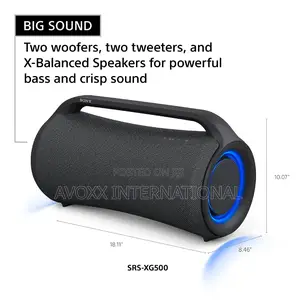 Sony SRS-Xg500 X-Series Wireless Portable Bluetooth Boombox