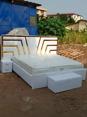 Double Bed Frame Available With Mattress