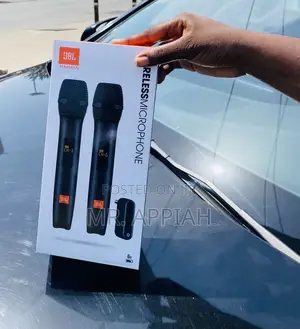 Durable JBL Wireless Microphone Set,Black.